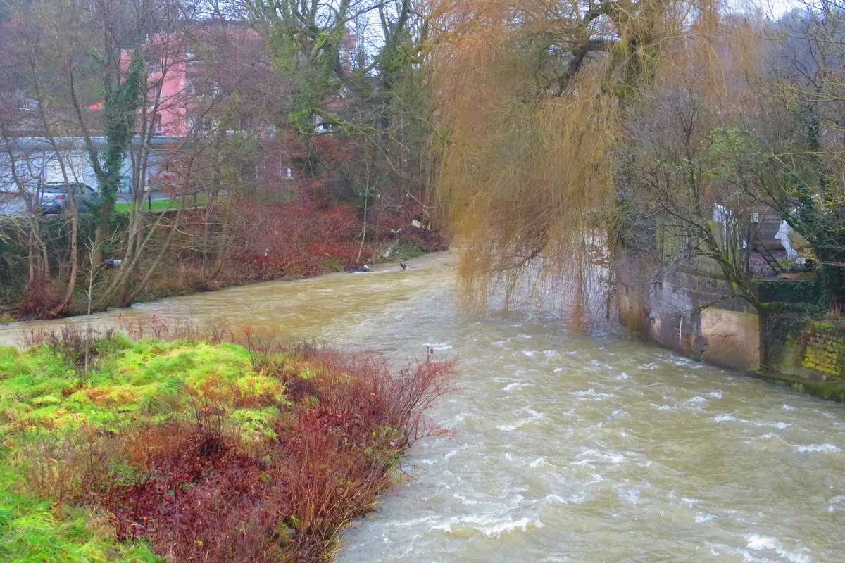 La confluence de la Crusnes et de la Chiers à Longuyon